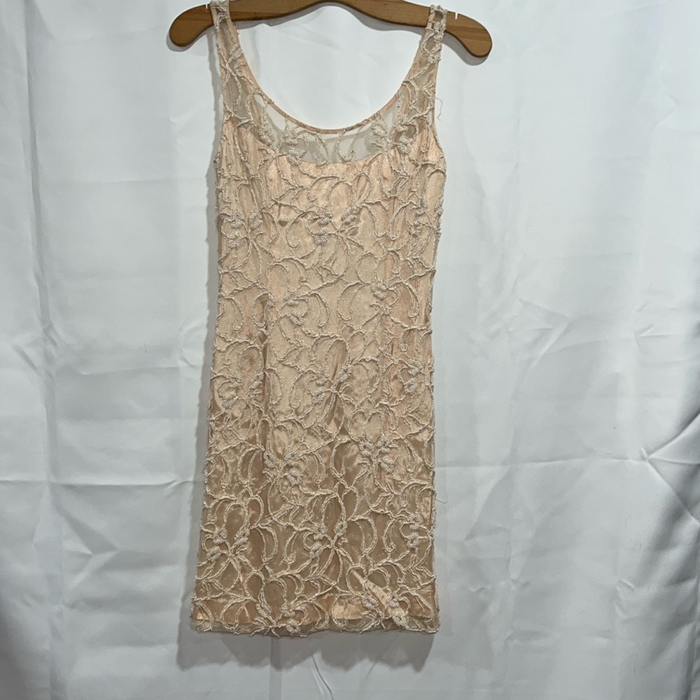 Light brown midi dress